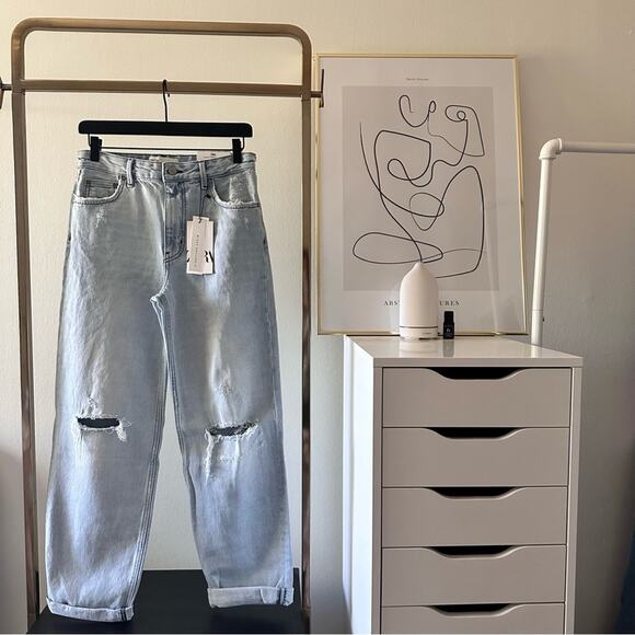 NWT ZARA MID-RISE BOYFRIEND JEANS - Picture 13 of 15
